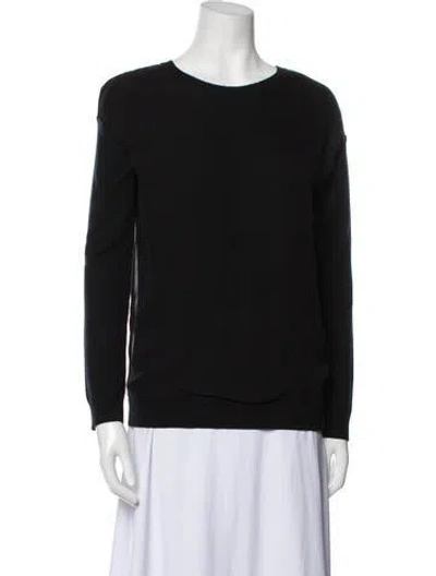 Pre-owned Vince Cashmere Crew Neck Sweater In Black