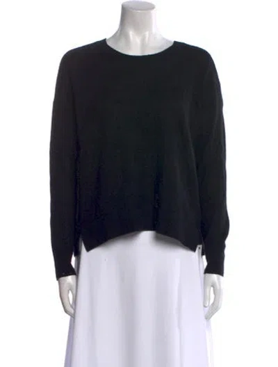 Pre-owned Vince Cashmere Crew Neck Sweater In Black