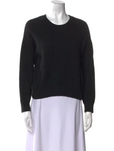 Pre-owned Vince Cashmere Crew Neck Sweater In Black