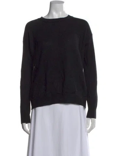 Pre-owned Vince Cashmere Crew Neck Sweater In Black