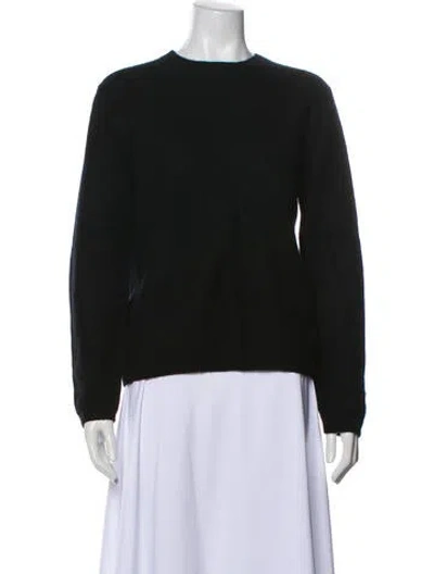 Pre-owned Vince Cashmere Crew Neck Sweater In Black