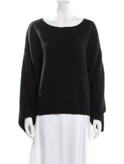 Pre-owned Vince Cashmere Crew Neck Sweater In Black