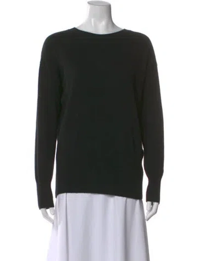 Pre-owned Vince Cashmere Crew Neck Sweater In Black