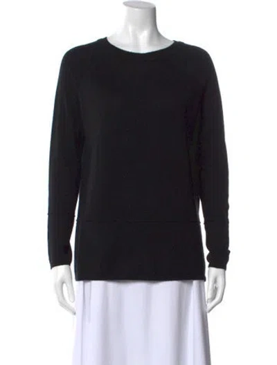 Pre-owned Vince Cashmere Crew Neck Sweater In Black