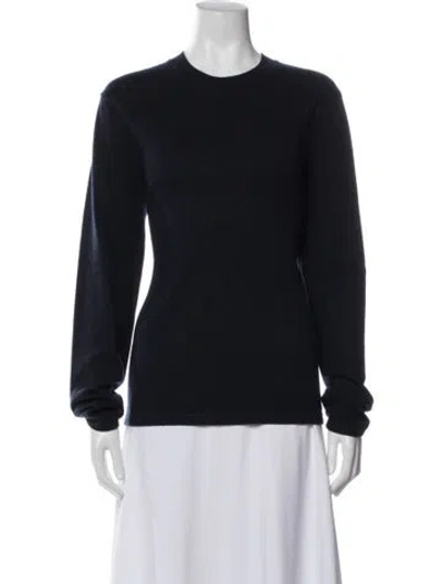Pre-owned Vince Cashmere Crew Neck Sweater In Black