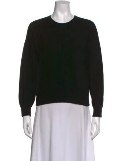Pre-owned Vince Cashmere Crew Neck Sweater In Black