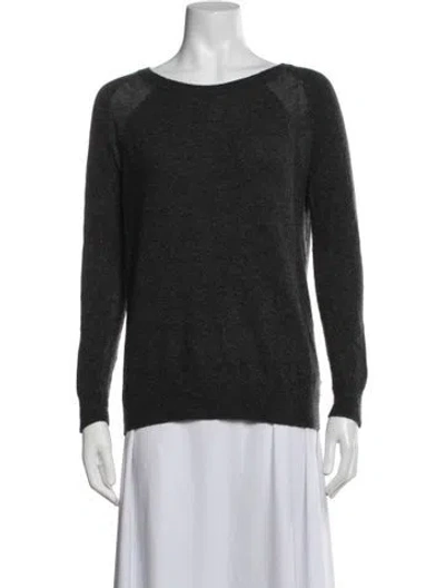 Pre-owned Vince Cashmere Crew Neck Sweater In Black