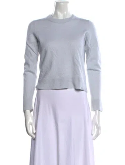 Pre-owned Vince Cashmere Crew Neck Sweater In Blue