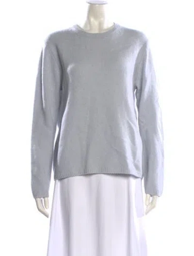 Pre-owned Vince Cashmere Crew Neck Sweater In Blue