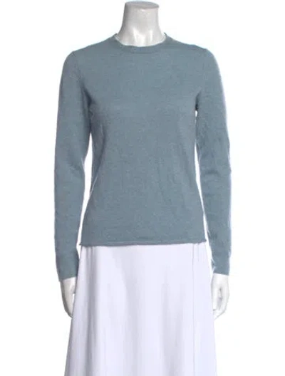 Pre-owned Vince Cashmere Crew Neck Sweater In Blue