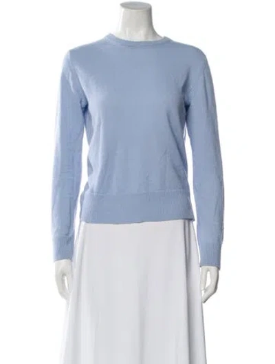 Pre-owned Vince Cashmere Crew Neck Sweater In Blue