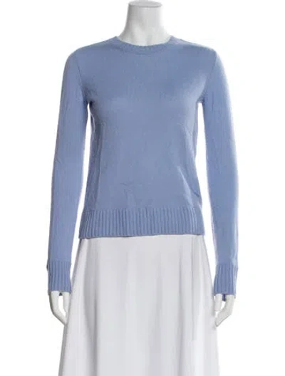 Pre-owned Vince Cashmere Crew Neck Sweater In Blue