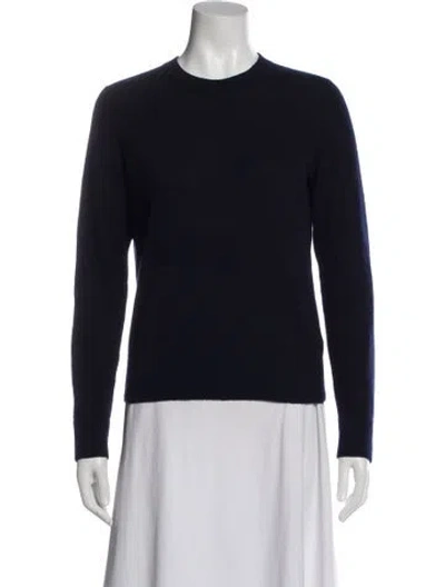 Pre-owned Vince Cashmere Crew Neck Sweater In Blue