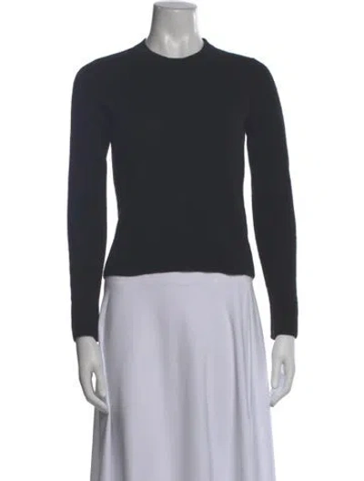 Pre-owned Vince Cashmere Crew Neck Sweater In Blue