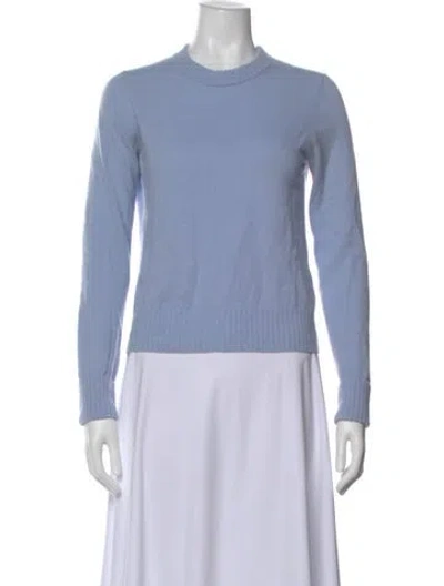 Pre-owned Vince Cashmere Crew Neck Sweater In Blue