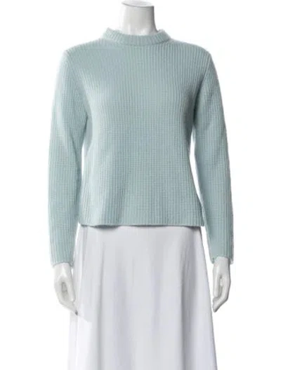Pre-owned Vince Cashmere Crew Neck Sweater In Blue