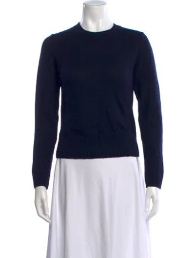 Pre-owned Vince Cashmere Crew Neck Sweater In Blue