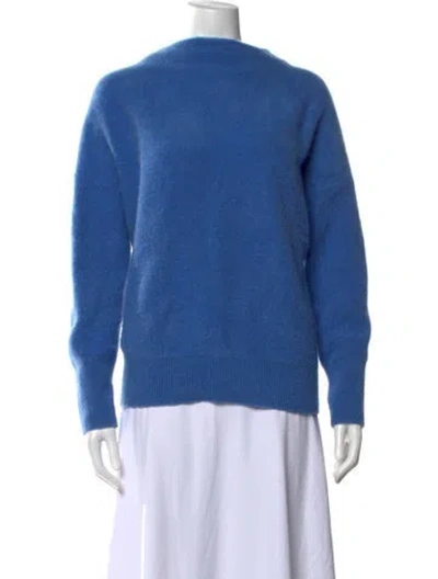 Pre-owned Vince Cashmere Crew Neck Sweater In Blue
