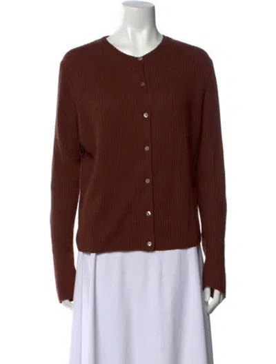 Pre-owned Vince Cashmere Crew Neck Sweater In Brown