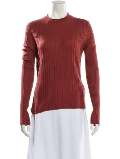 Pre-owned Vince Cashmere Crew Neck Sweater In Brown