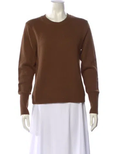 Pre-owned Vince Cashmere Crew Neck Sweater In Brown