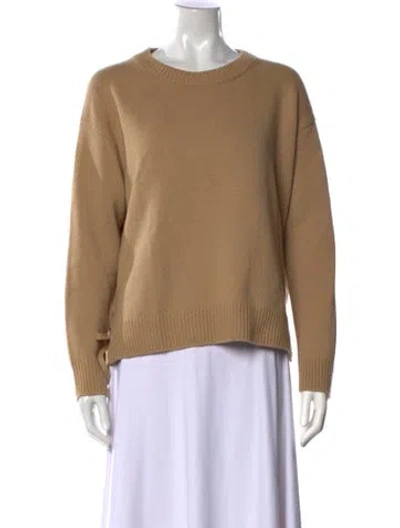 Pre-owned Vince Cashmere Crew Neck Sweater In Brown