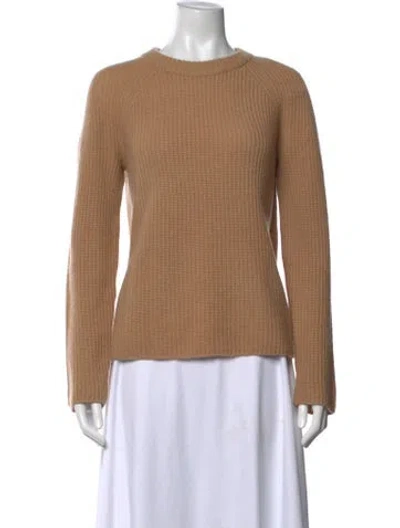 Pre-owned Vince Cashmere Crew Neck Sweater In Brown