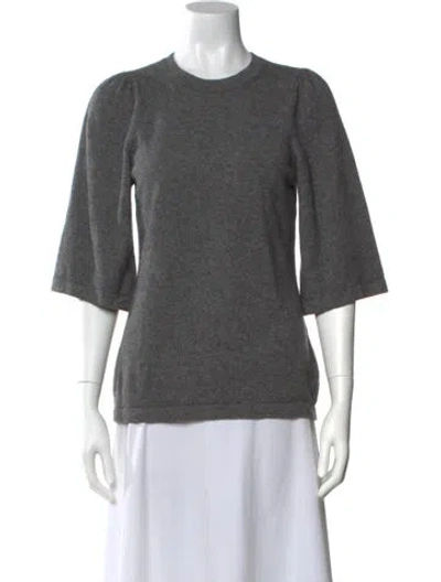 Pre-owned Vince Cashmere Crew Neck Sweater In Gray