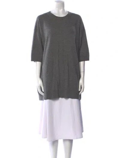 Pre-owned Vince Cashmere Crew Neck Sweater In Gray