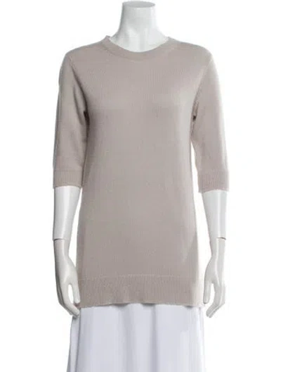 Pre-owned Vince Cashmere Crew Neck Sweater In Gray