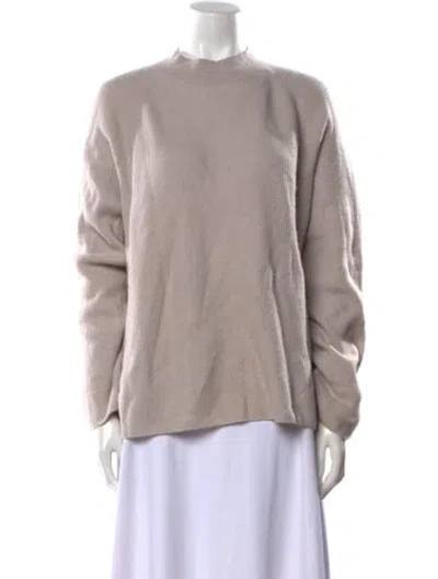 Pre-owned Vince Cashmere Crew Neck Sweater In Gray