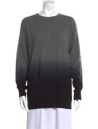 Pre-owned Vince Cashmere Crew Neck Sweater In Gray