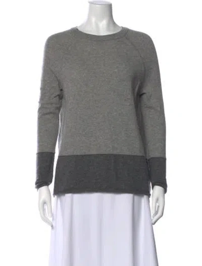 Pre-owned Vince Cashmere Crew Neck Sweater In Gray