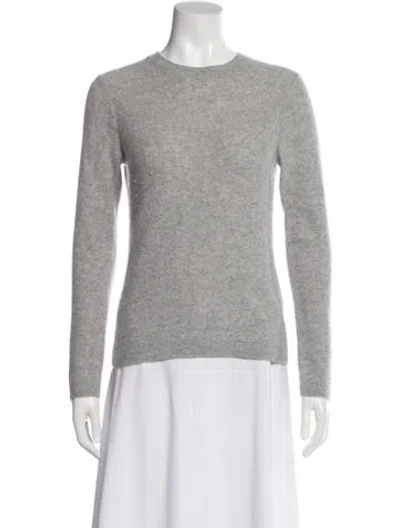 Pre-owned Vince Cashmere Crew Neck Sweater In Gray