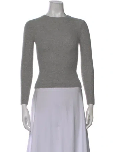 Pre-owned Vince Cashmere Crew Neck Sweater In Gray