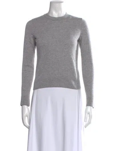 Pre-owned Vince Cashmere Crew Neck Sweater In Gray