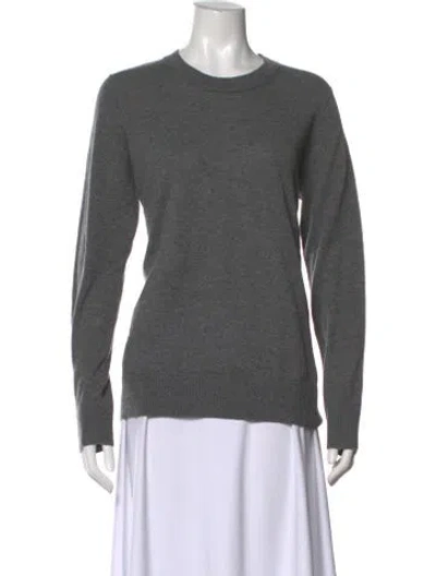Pre-owned Vince Cashmere Crew Neck Sweater In Gray