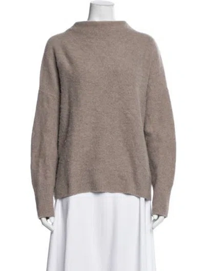 Pre-owned Vince Cashmere Crew Neck Sweater In Gray