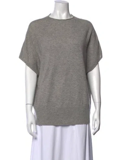 Pre-owned Vince Cashmere Crew Neck Sweater In Gray