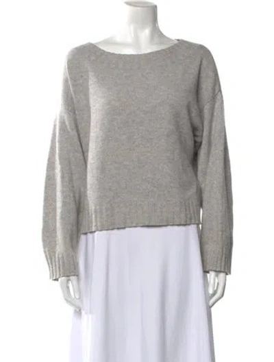 Pre-owned Vince Cashmere Crew Neck Sweater In Gray