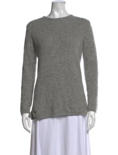 Pre-owned Vince Cashmere Crew Neck Sweater In Gray