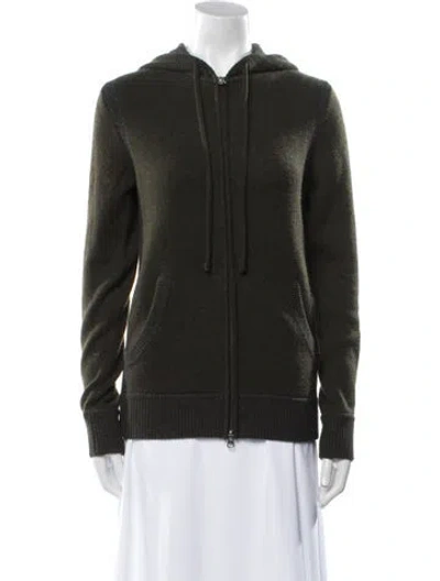 Pre-owned Vince Cashmere Crew Neck Sweater In Green