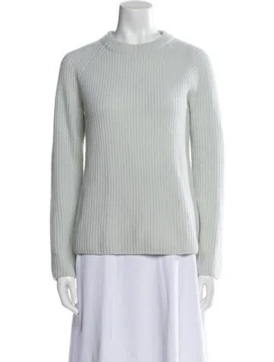 Pre-owned Vince Cashmere Crew Neck Sweater In Green