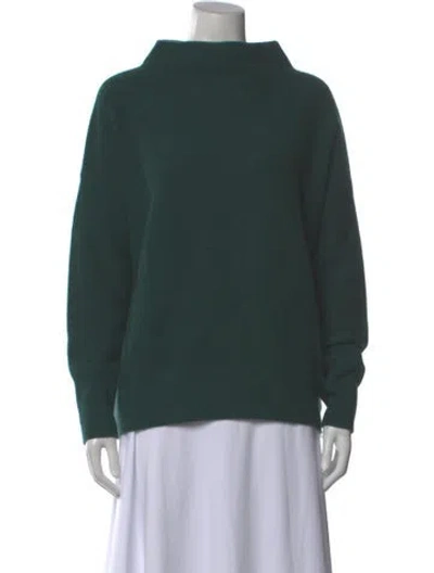 Pre-owned Vince Cashmere Crew Neck Sweater In Green