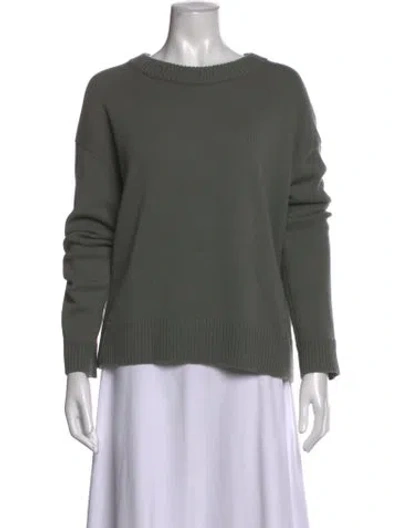 Pre-owned Vince Cashmere Crew Neck Sweater In Grey