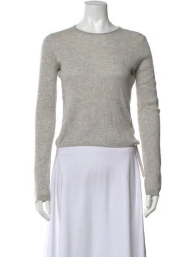 Pre-owned Vince Cashmere Crew Neck Sweater In Grey