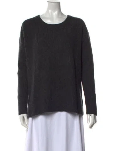 Pre-owned Vince Cashmere Crew Neck Sweater In Grey