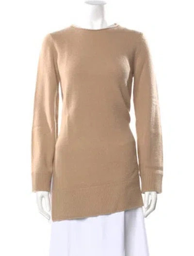 Pre-owned Vince Cashmere Crew Neck Sweater In Neutral