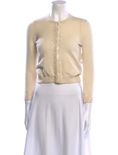 Pre-owned Vince Cashmere Crew Neck Sweater In Neutral