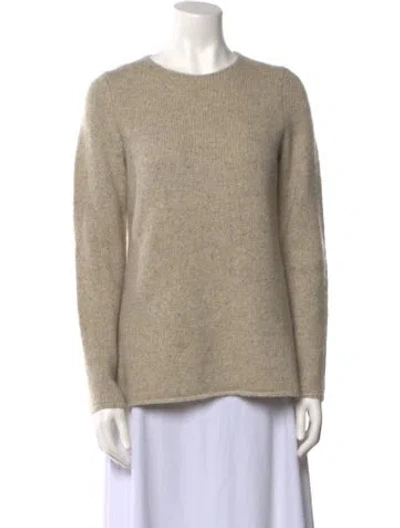 Pre-owned Vince Cashmere Crew Neck Sweater In Neutral